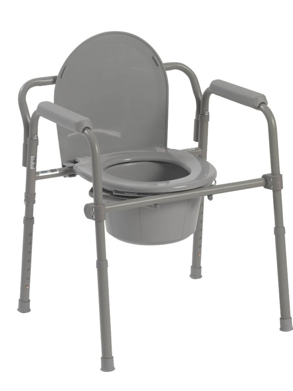Drive Medical Steel Folding Bedside Commode